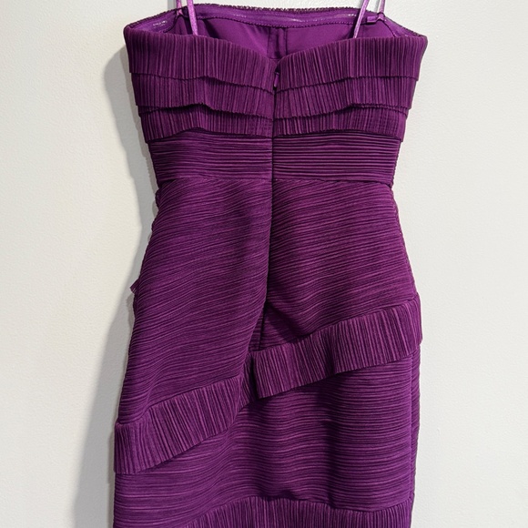 BCBGMAXAZRIA Purple Pleated Bodycon Dress – - Picture 7 of 8